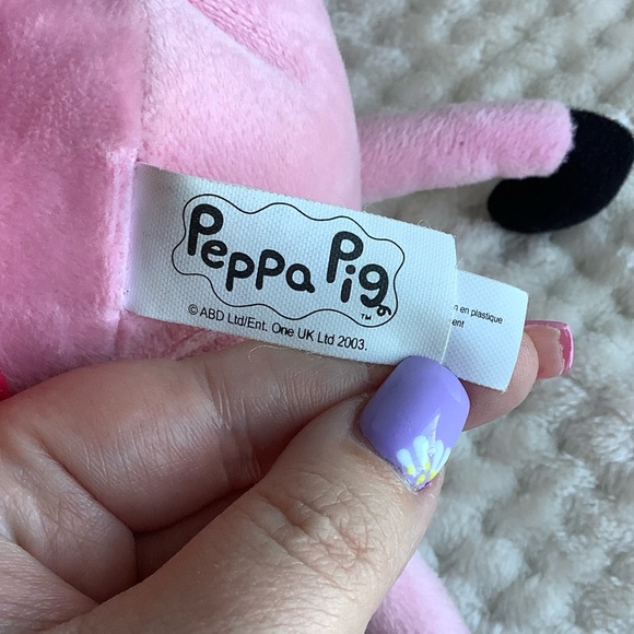 Talking Peppa Pig Plush Stuffed Animal Toy Embroidered Eyes - Picture 14 of 15